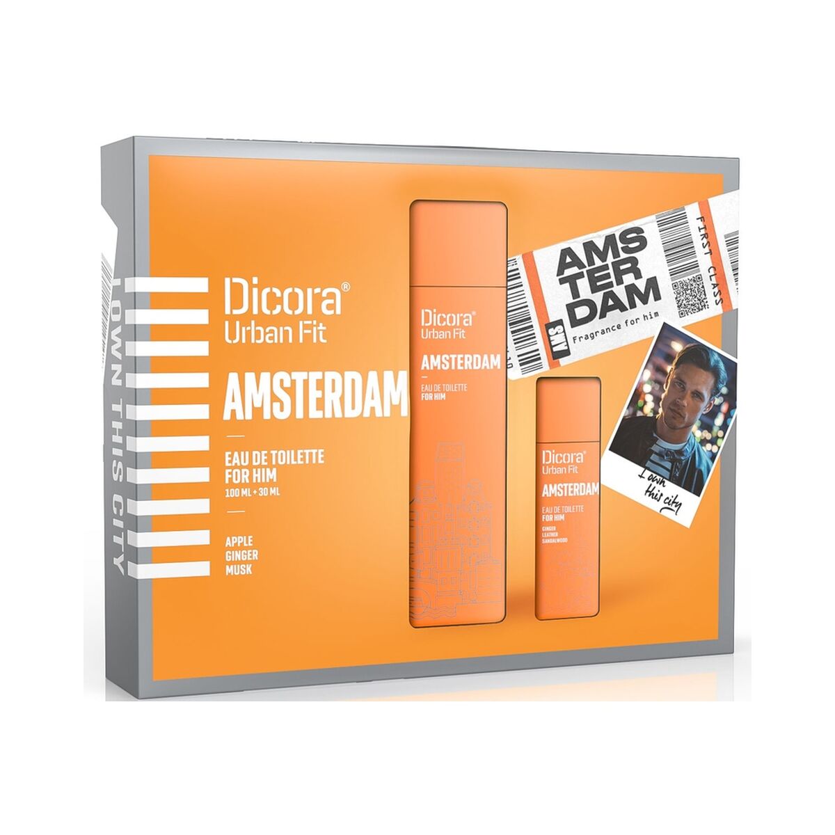 Men's Perfume Set Dicora Urban Fit Amsterdam 2 Pieces - Subliem